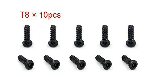 10 pcs 9MM T8 Screws Head T6 Screw Set for Xbox One Controller Gamepad (10pcs T8 Screws)
