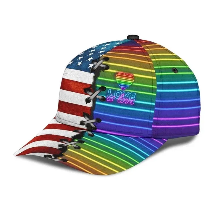 All Over Printed Cap Hat For Lesbian Queer, Gaymer Cap, Skull And Roses Floral Cap For Lgbt