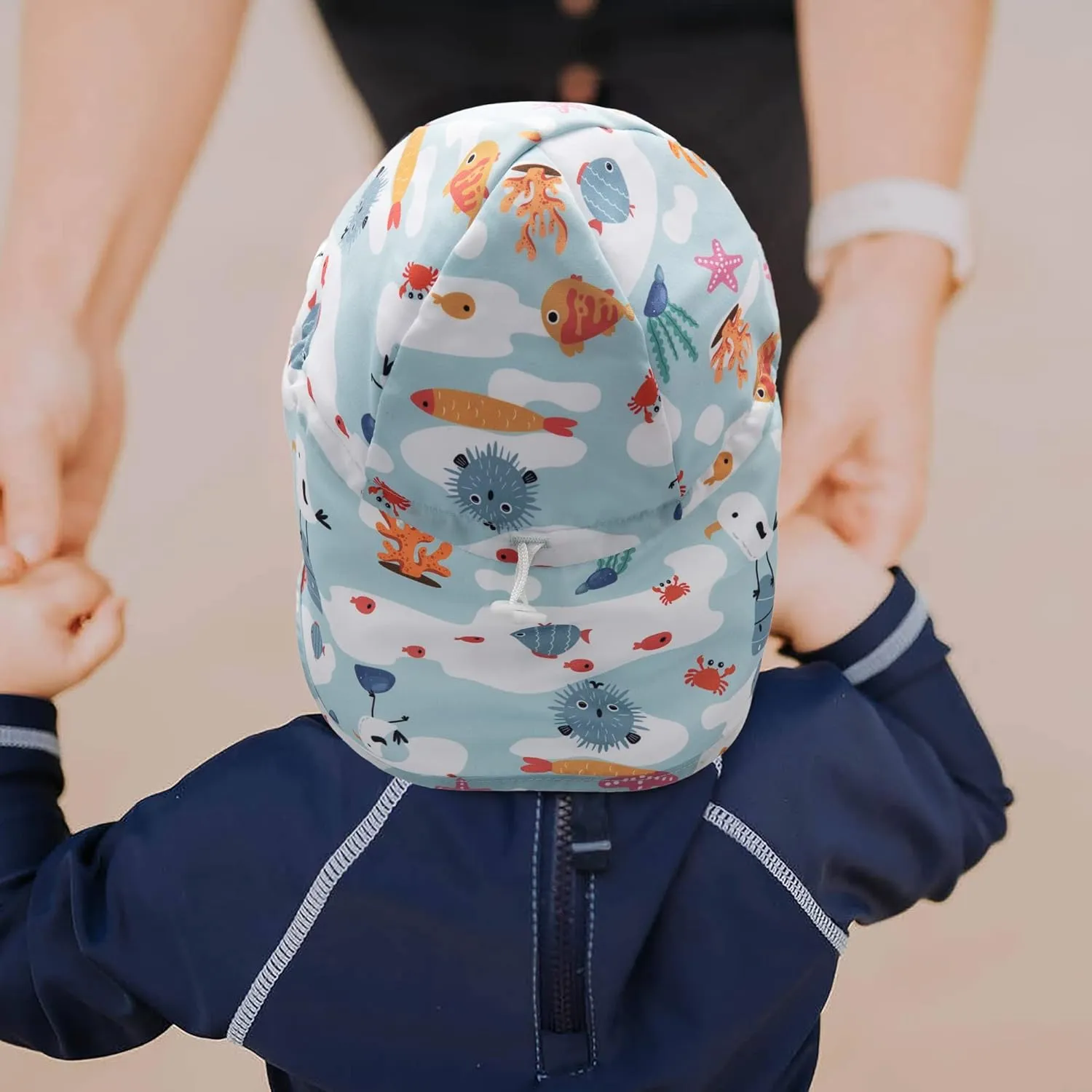 Baby Sun Hat UPF 50  Uv Ray Sun Protection Infant Summer Swim Hat with Neck Flap Toddler Hats for Boys Girls