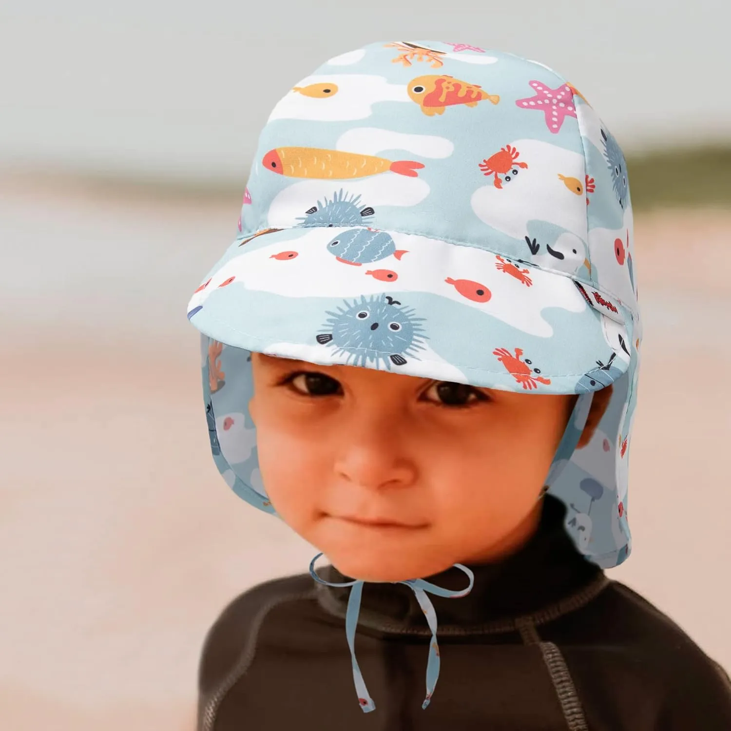 Baby Sun Hat UPF 50  Uv Ray Sun Protection Infant Summer Swim Hat with Neck Flap Toddler Hats for Boys Girls