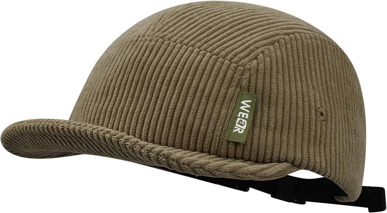 Clakllie Corduroy 5 Panel Hat Short Brim Baseball Cap Urban Street Flat Bill Hats Cooling Trucker Hats Snapback Fitted Cap