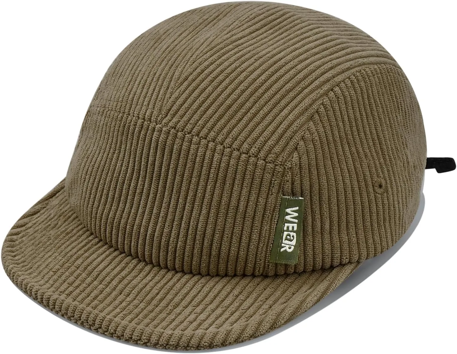 Clakllie Corduroy 5 Panel Hat Short Brim Baseball Cap Urban Street Flat Bill Hats Cooling Trucker Hats Snapback Fitted Cap