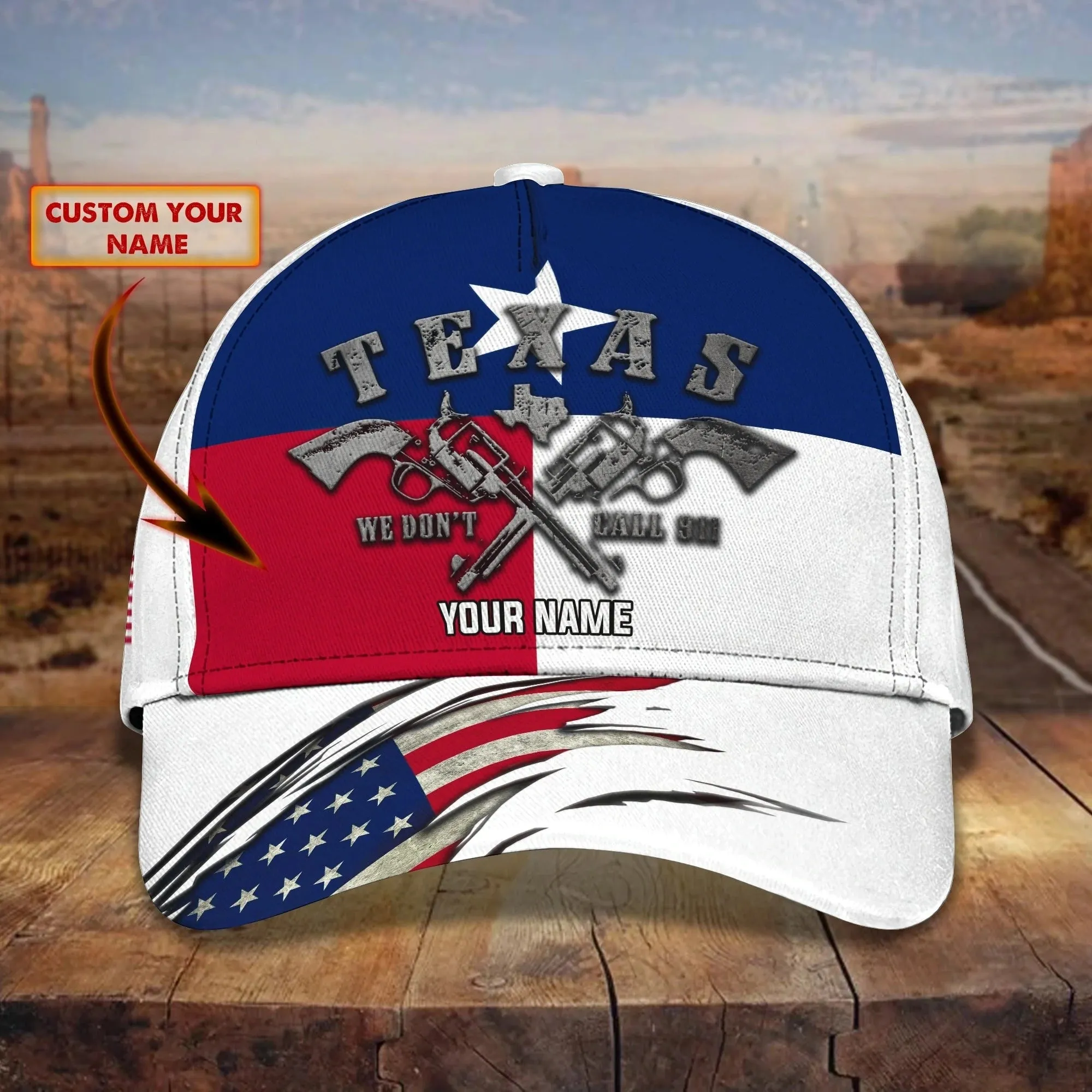 Customized Texas Baseball Cap, Texas Cap, American Strong Support Texas Classic 3D Cap Hat