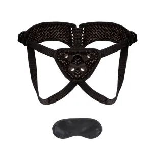 Diamond Velvet Strap-on Corset Set