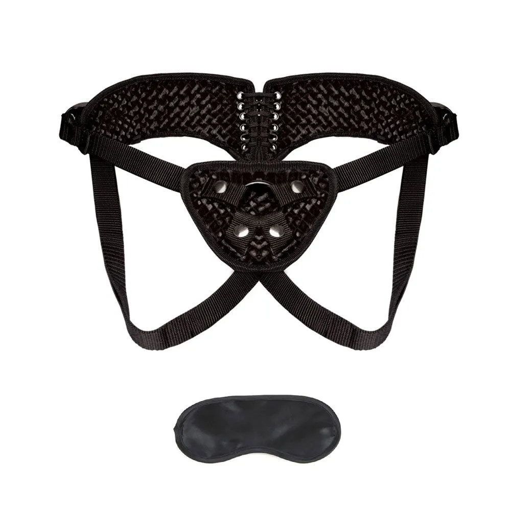 Diamond Velvet Strap-on Corset Set