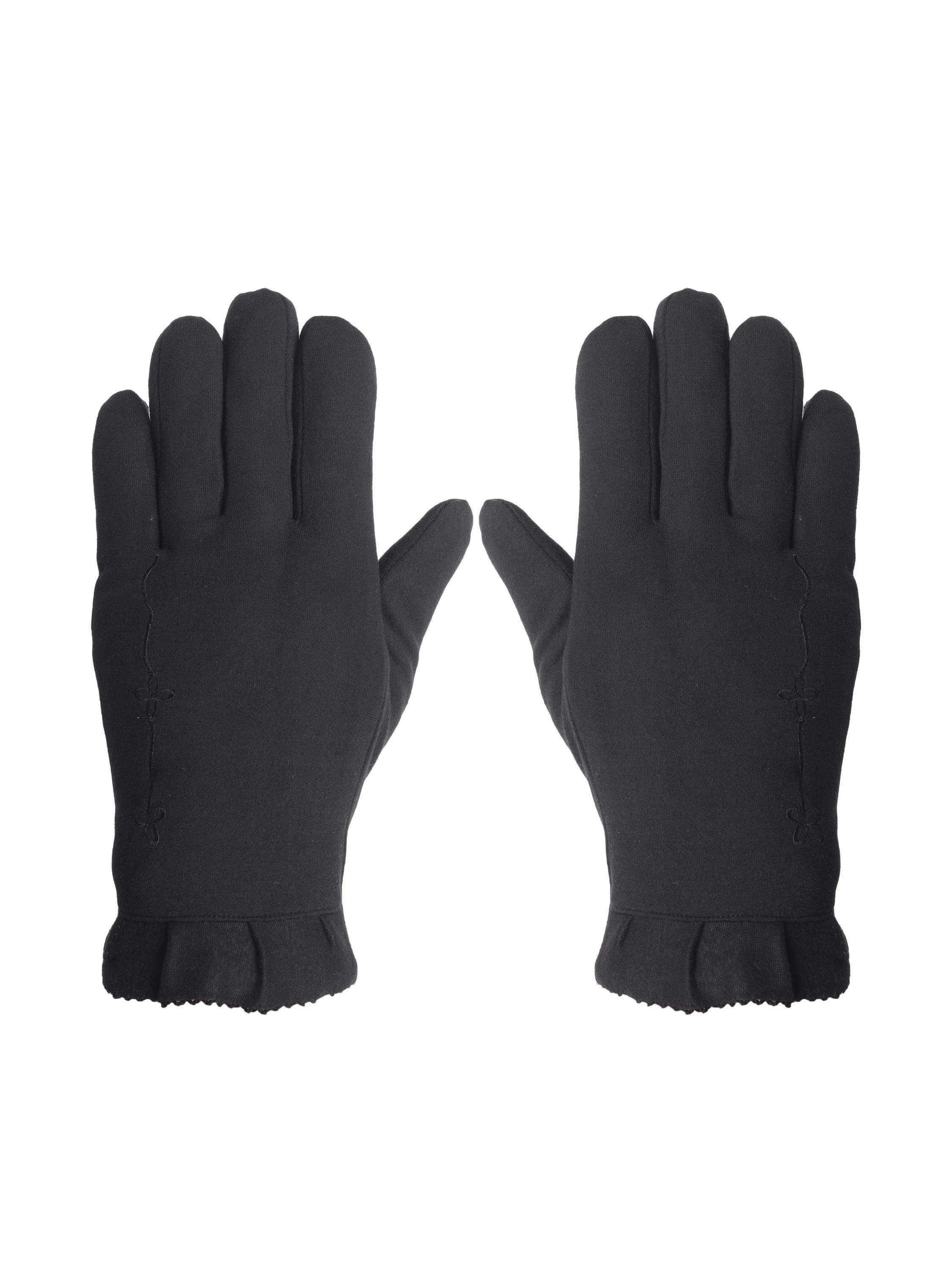 FabSeasons Warm Winter Gloves For Girls & Women, with faux fur inside for cold weather,Touchscreen enabled