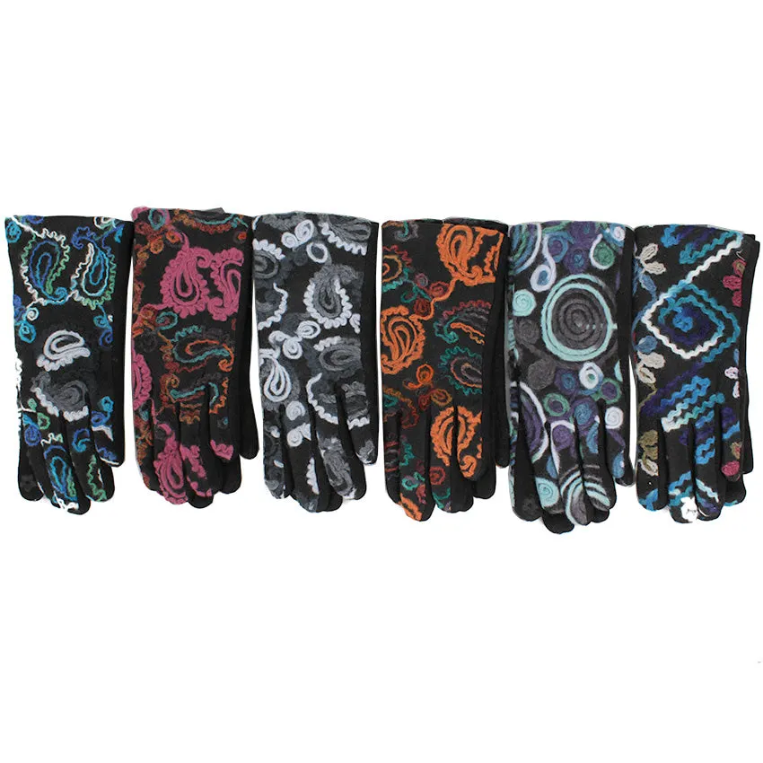 GOV0132 Colorful Woolen Stitching Gloves Pack