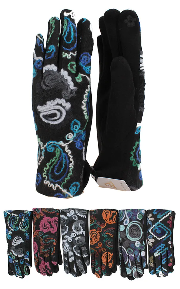 GOV0132 Colorful Woolen Stitching Gloves Pack