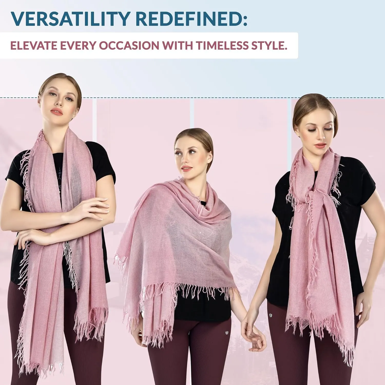 InCashmere Womens Lightweight 100% Pure Cashmere Wrap/Scarf
