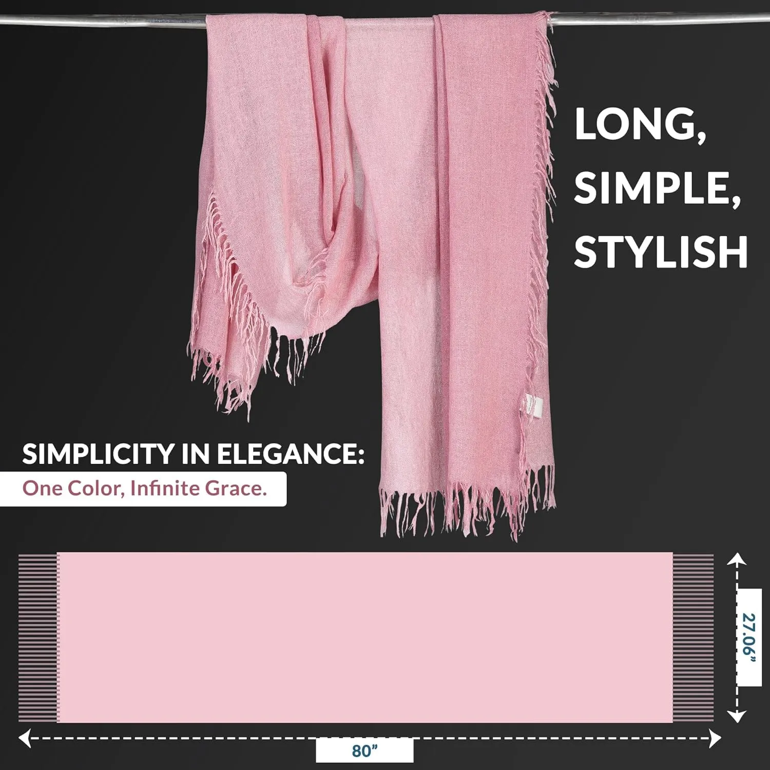 InCashmere Womens Lightweight 100% Pure Cashmere Wrap/Scarf