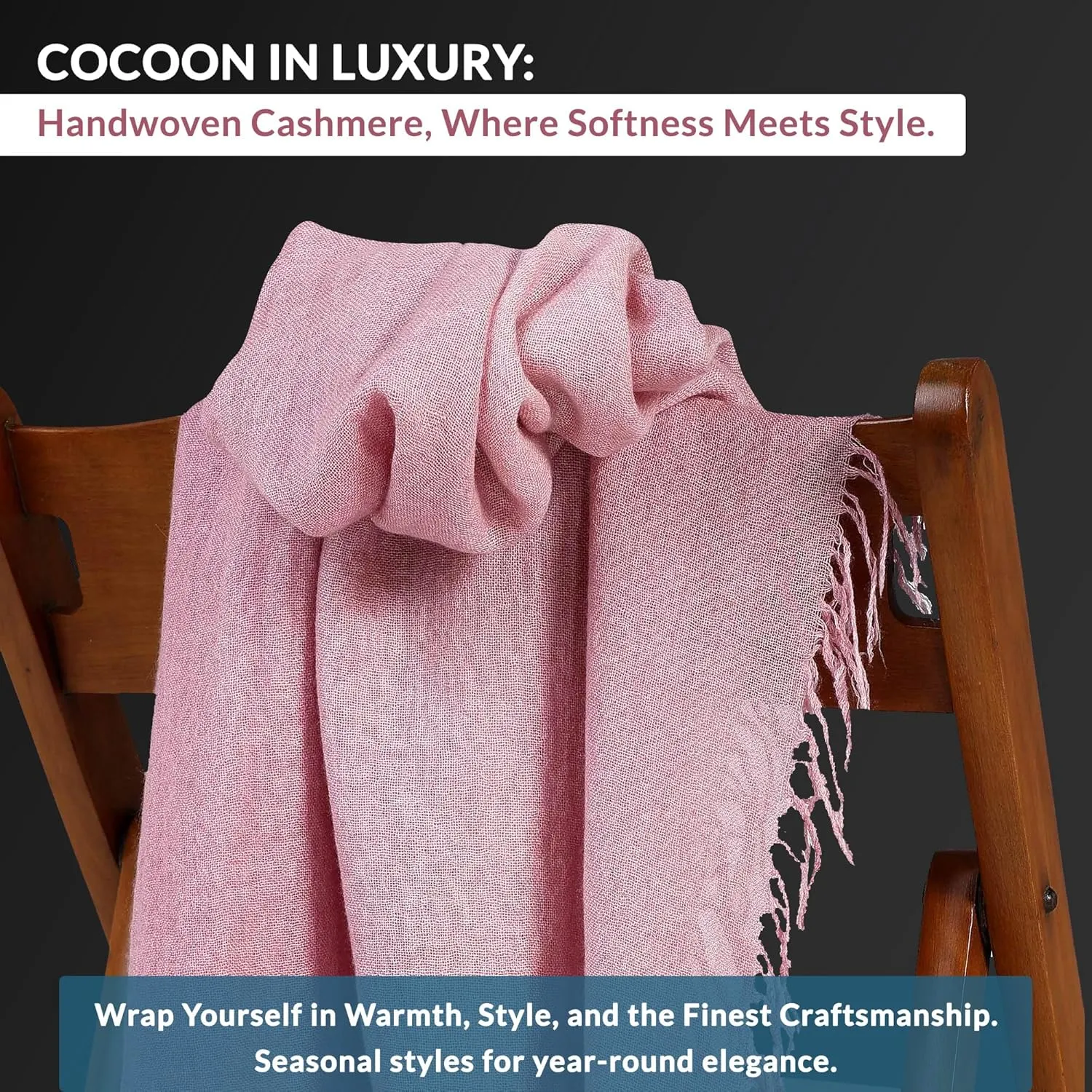 InCashmere Womens Lightweight 100% Pure Cashmere Wrap/Scarf