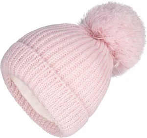 LANGZHEN Winter Warm Knitted Baby Hats for Girls Pom Pom Kid Toddler Boys Beanies Cap with Fleece Lining