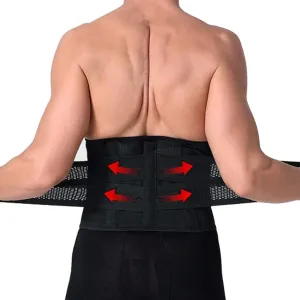 Lower Back Brace - Lumbar Support for Women & Men -Adjustable Compression & Breathable Waist Trainer Belt Weight Loss for Gym, Posture, Pain Relief
