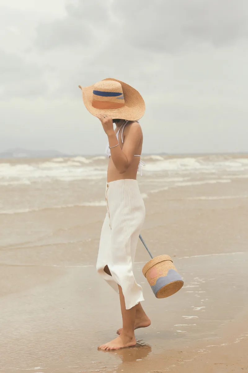 Midi Festa raffia hat