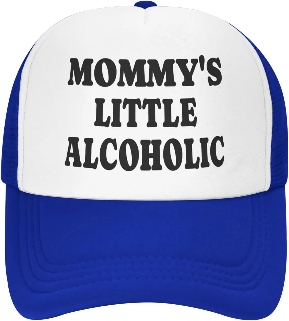 Mommy's Little Alcoholic Hat Funny Trucker Hats Mesh Baseball Cap, Adjustable Fishing Caps Hat for Men Women