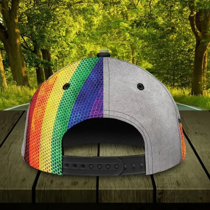 Personalized Pride Baseball Cap With Name, Same Love Same Right Lgbt Printing Baseball Cap Hat