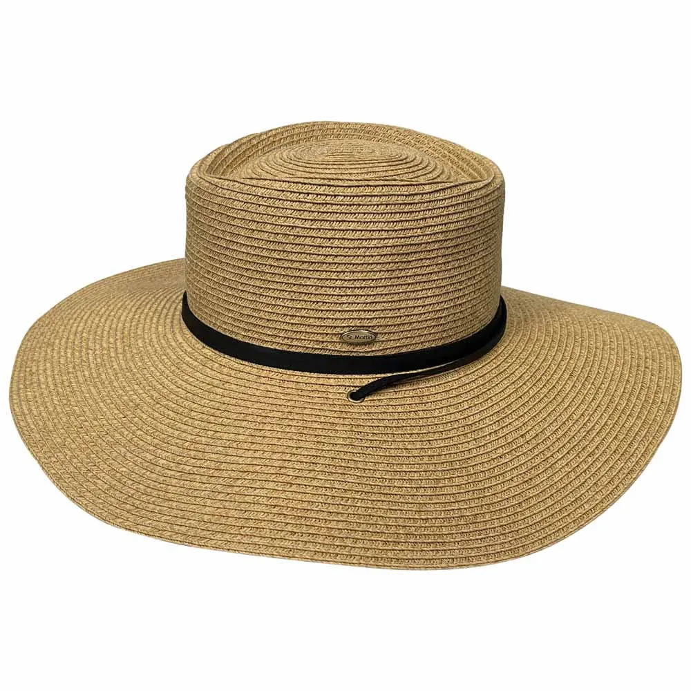 Saint Martin - Sewn Braid Paper Sun Hat