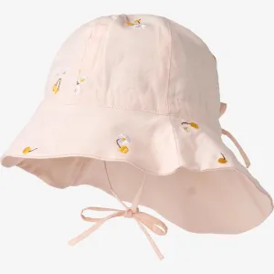 Sun Hat Chloé - powder yellow cherries