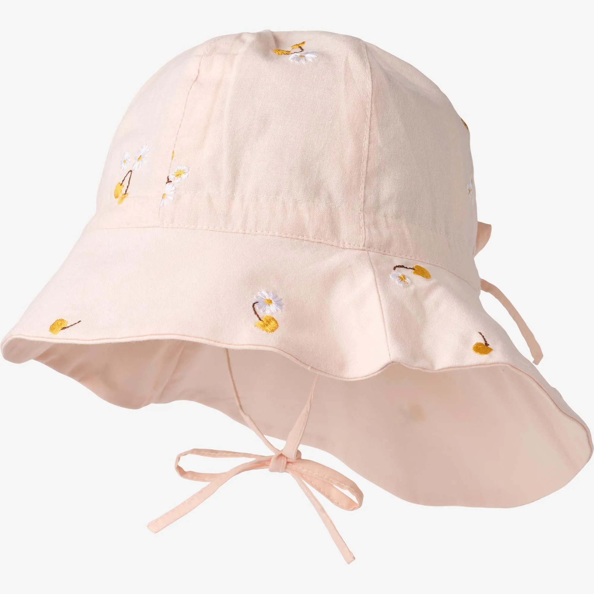 Sun Hat Chloé - powder yellow cherries