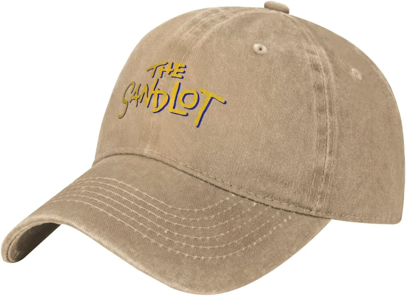 The Sandlot Banner Casquette Baseball Cap Cowboy Hat Unisex Denim Adults Denim Hat Adjustable Size Black