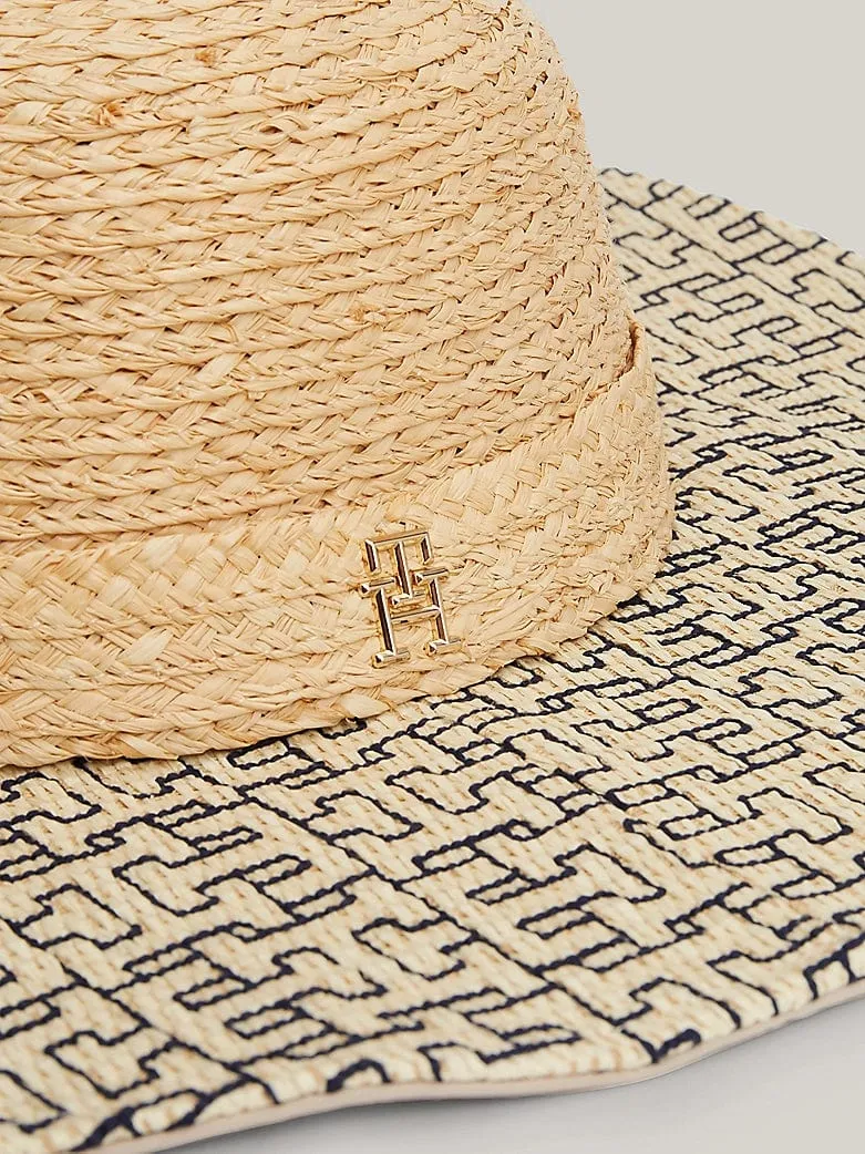 Tommy Hilfiger Beach Summer Straw Hat in Calico