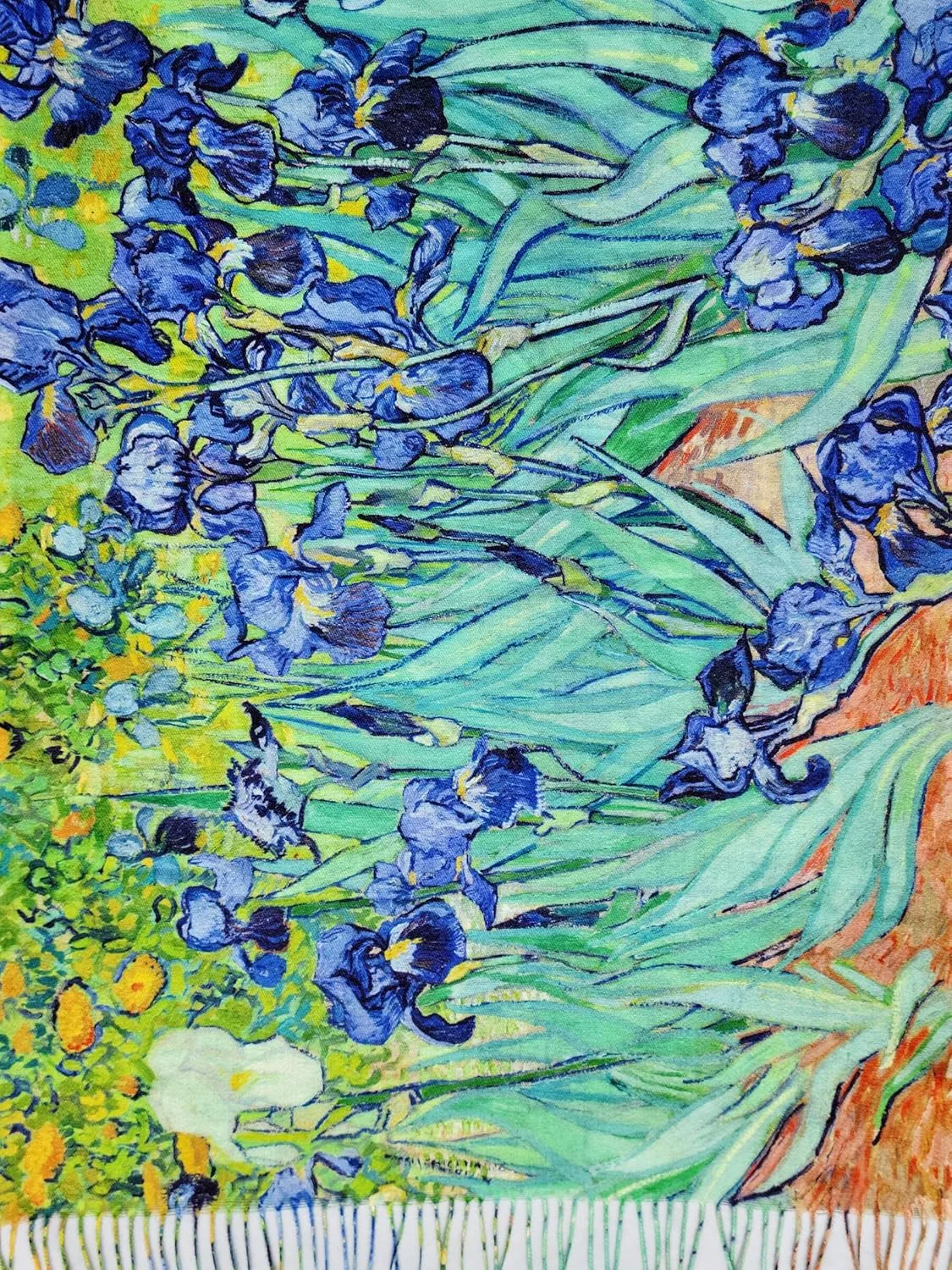 VENVSBEE Reversible Soft Cashmere Feel Scarf Large Shawl Wrap Double-side Art Print Warm Pashmina Klimt Van Gogh Gifts