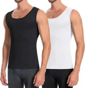 VVX Compression Shirt Men Sleeveless Slimming Undershirt Shapewear Tummy Control Body Shaper Seamless Tank Top