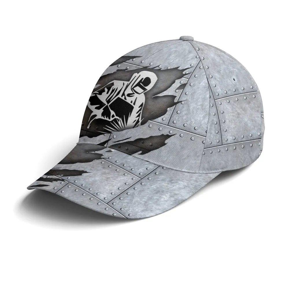 Welder Metallic Style Art Baseball Cap Coolspod