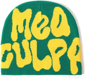 Y2k Spider Beanie Hat Beanie MEA Culpa Wireless Acrylic Knit Skull Cap Winter Warm Hats for Women Man Teenagers